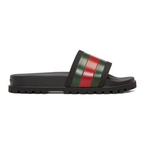 gucci black trek slides|Gucci Black Trek Slides .